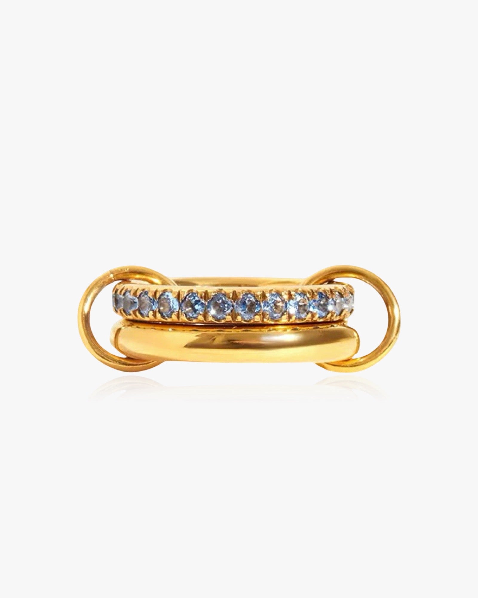 CONEXIÓN Doble Anillo Azul – Regina Jewelry