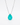Paraiba Teal Drop Necklace