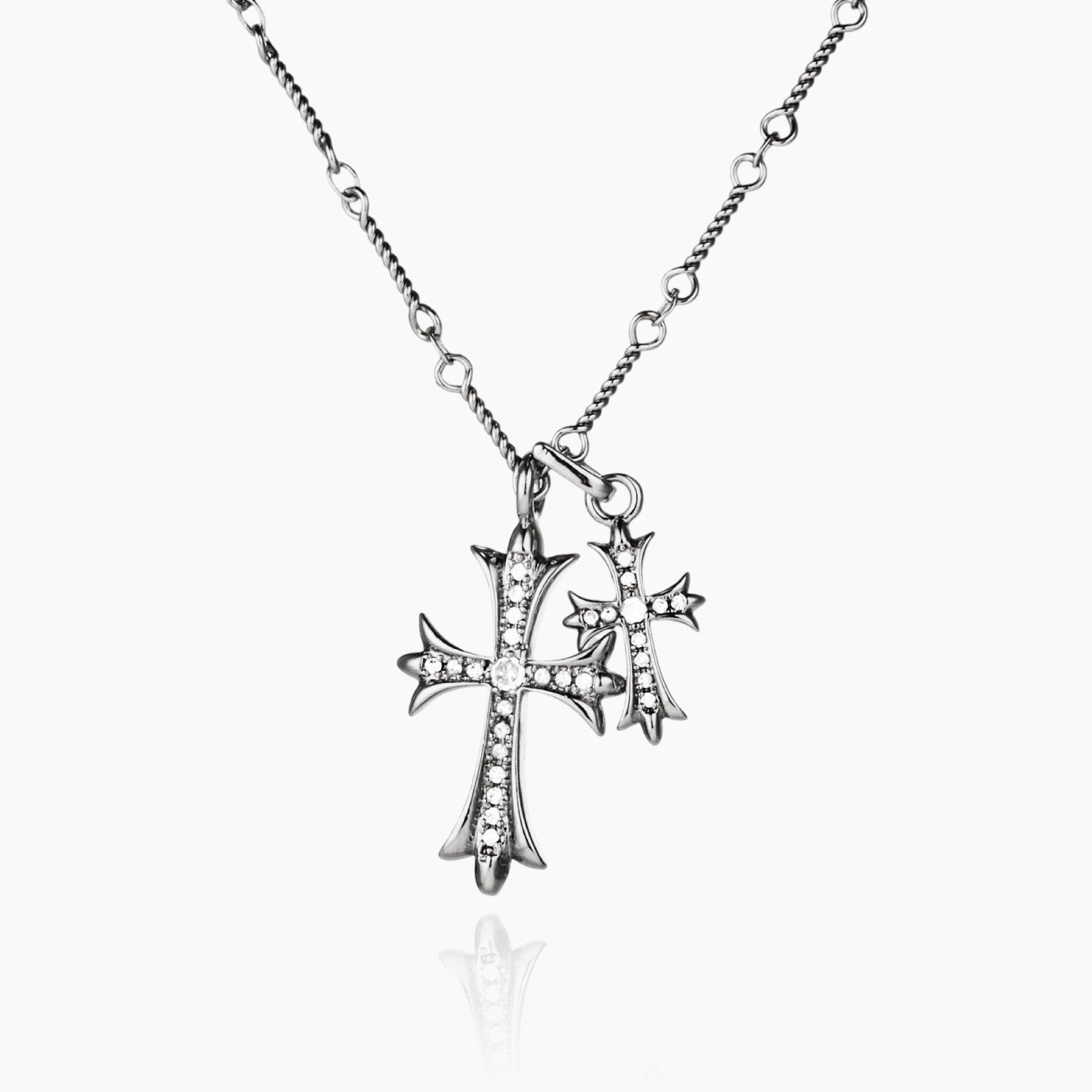 Double Cross Necklace – Regina Jewelry