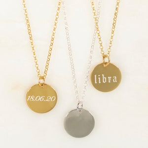 MEMORY - Custom Engraved Necklace