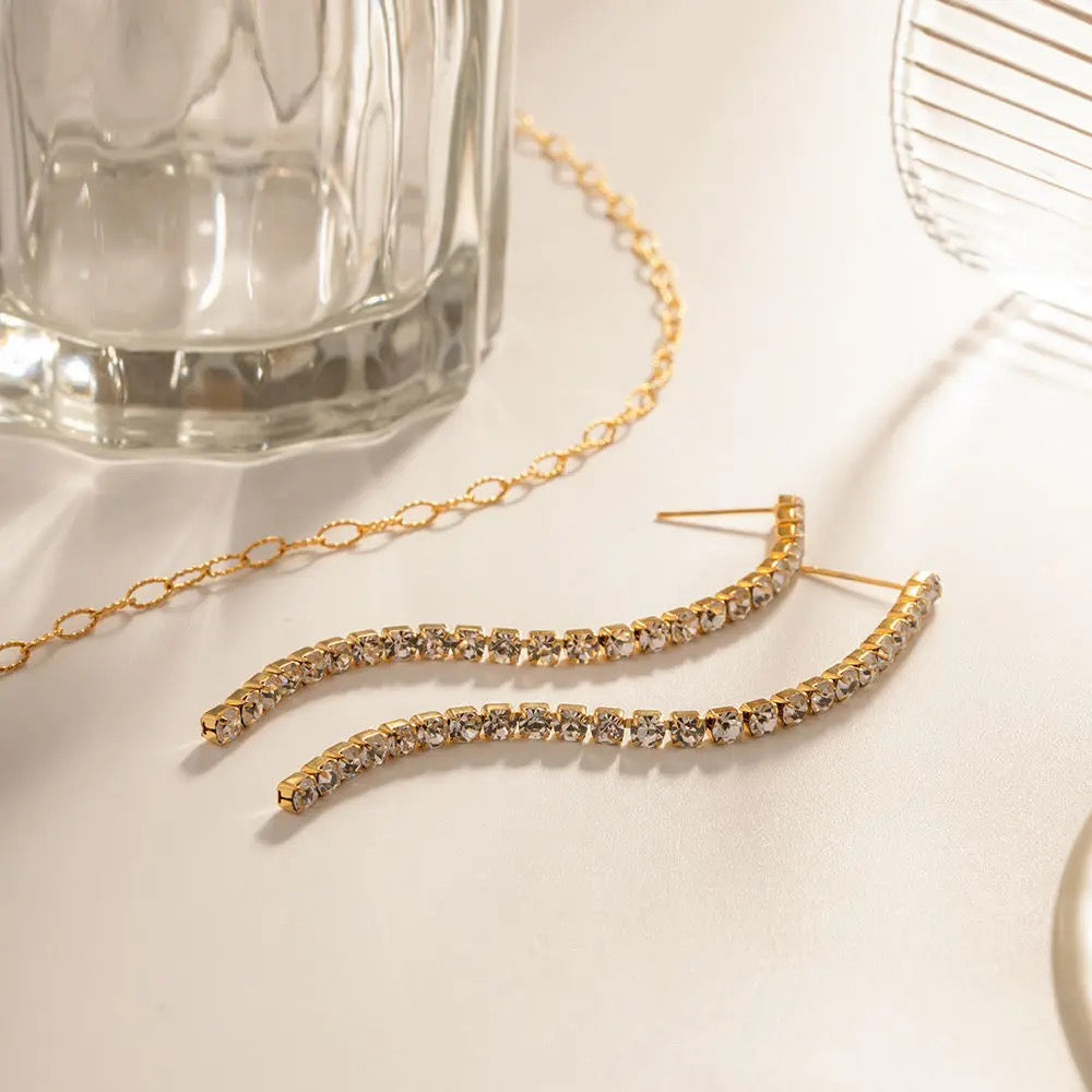 String Ear Rings Luxe String Earrings – Regina Jewelry