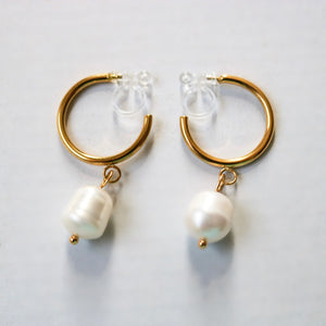 Pearl Clip On Earrings