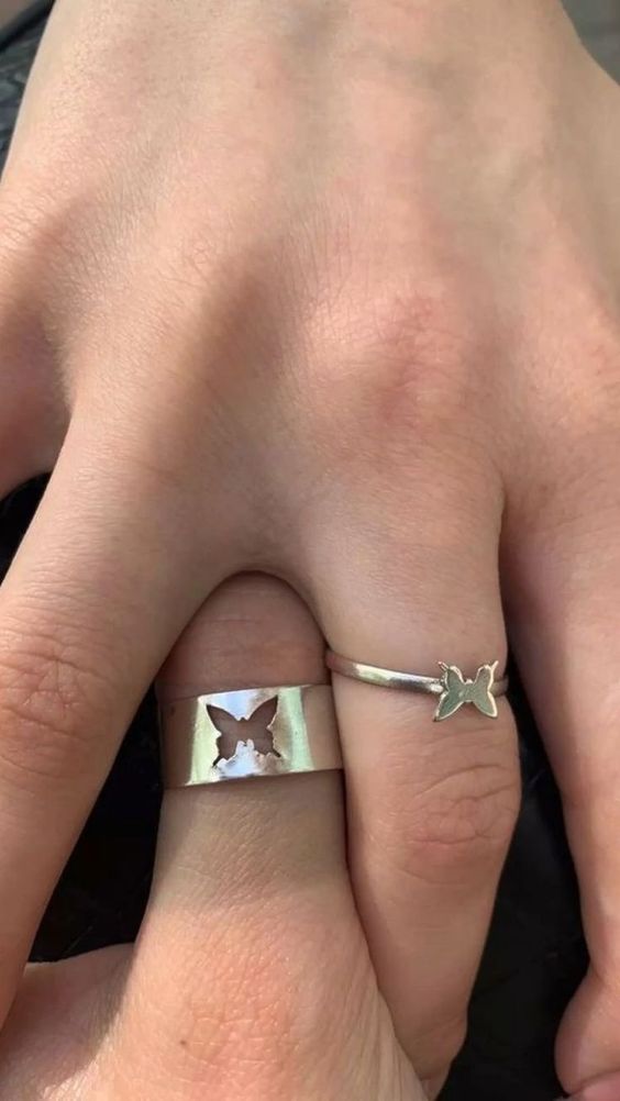 Matching Rings (Gold & Silver) – Regina Jewelry Shop