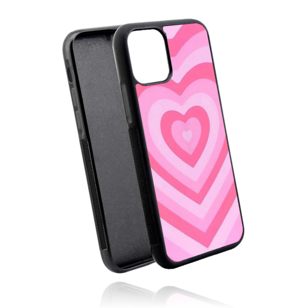 Pink Y2K Heart Case