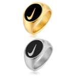Swooshy Ring (Gold & Silver)